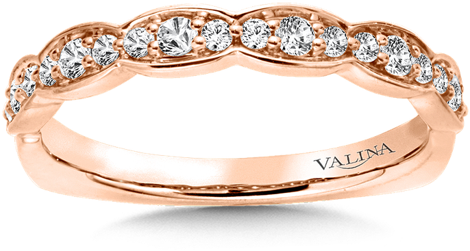Stock - Rose Gold Diamond Wedding Rings For Women Clipart (800x800), Png Download