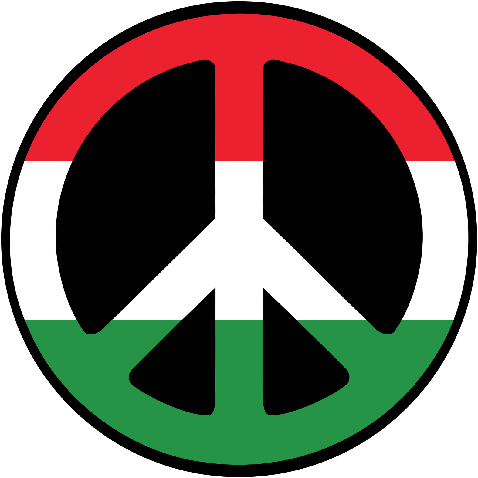Peace And Love Jamaica Clipart (1600x1600), Png Download