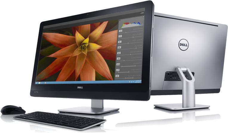 Two Xps One 2710 Aio Desktops - Dell Optiplex 9010 All In One Computer Clipart (800x500), Png Download