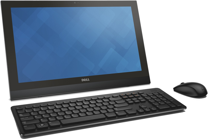 Inspiron Workstations - Dell Black Inspiron 3052 All In One Desktop Pc Clipart (800x500), Png Download