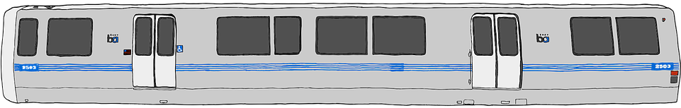 Railways Clipart City Train - Bart Train Paper Model - Png Download (960x480), Png Download