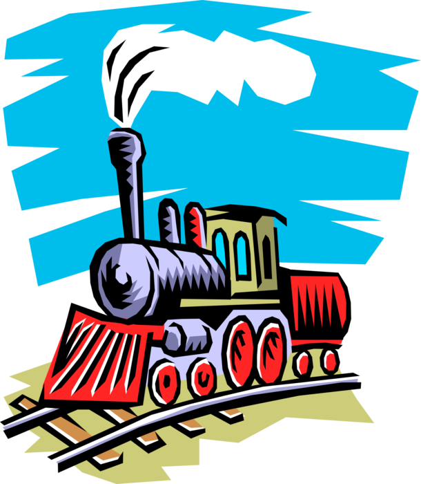 Railways Clipart Tran - Naik Kereta Api Gif - Png Download (610x700), Png Download