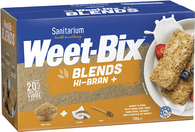 Weet Bix™ Blends Hi Bran - Weetbix Blends Clipart (1200x1000), Png Download