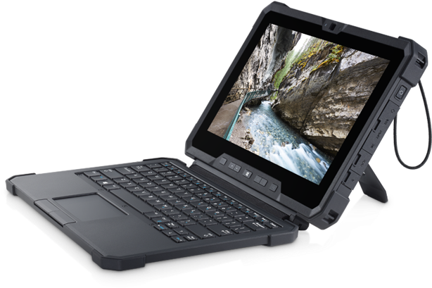 25387 Home Laptop Latitude 12 7212 With Keyboard , - Dell Latitude 7212 Rugged Extreme Tablet Clipart (826x465), Png Download