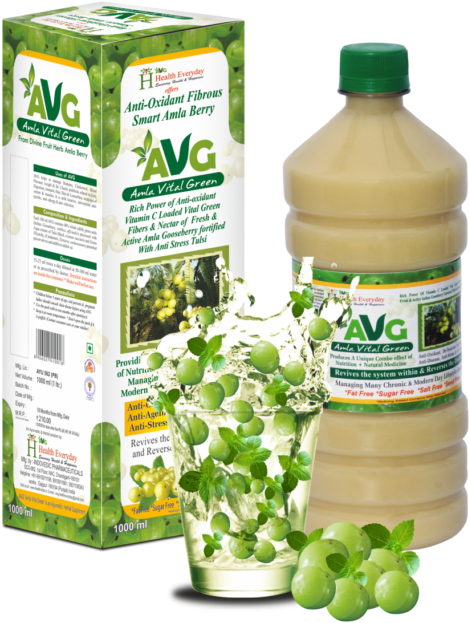 Use Karela Neem Jamun And Amla For Fantastic Health - Avg Amla Vital Green Clipart (500x648), Png Download