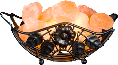 Himalayan Salt Basket Lamp Made Up Of Iron/metal Wrought - Tangerine Clipart (559x559), Png Download