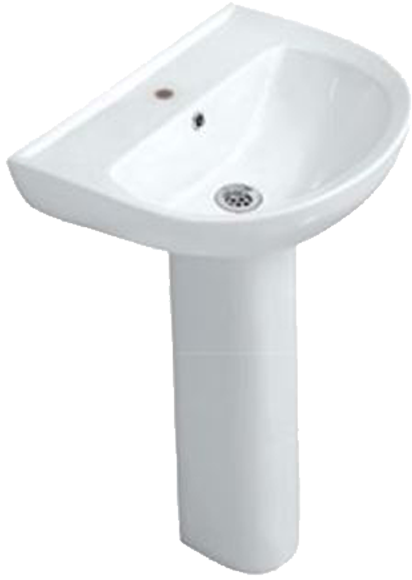 Jaquar Florentine Fls Wht 0605 Wash Basin With Full - Bathroom Sink Clipart (600x600), Png Download