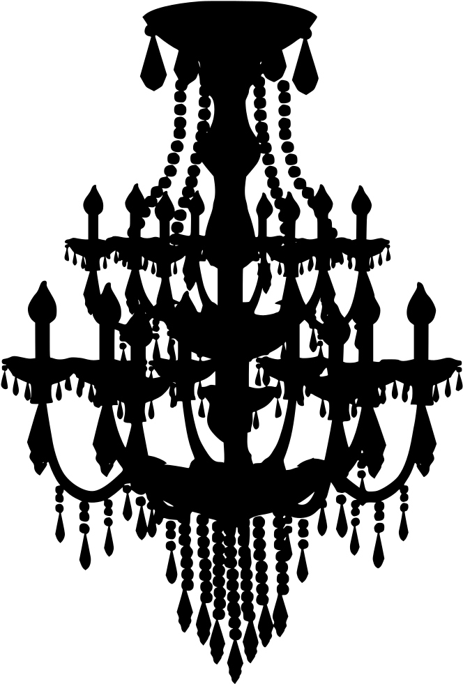 Download Png - Chandelier Clipart (663x1024), Png Download