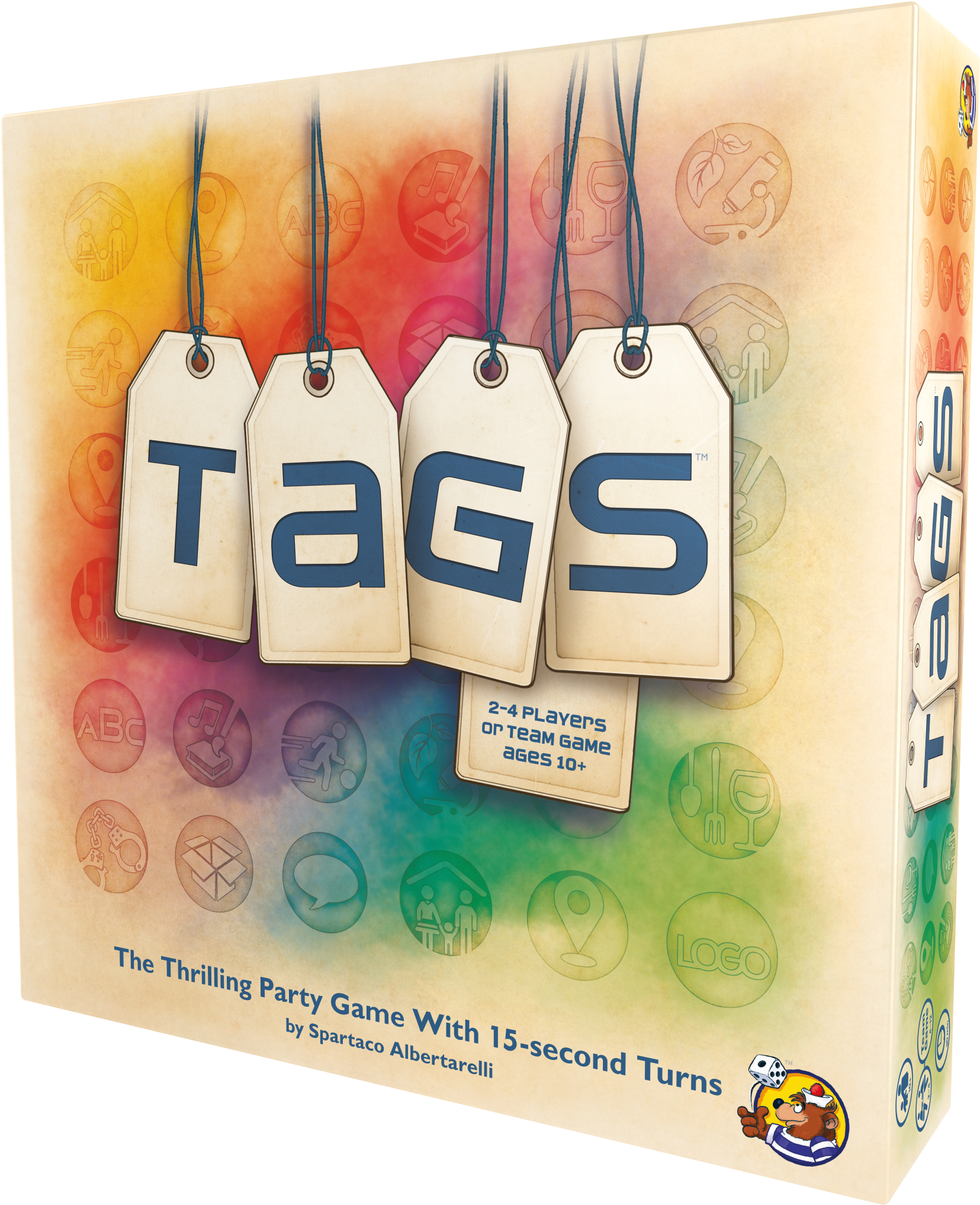 Tags 3d Box Left - Tags Asmodee Clipart (2400x2400), Png Download