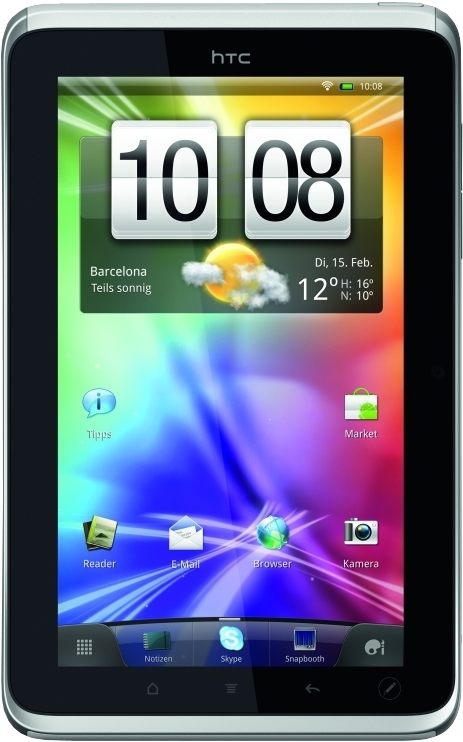 Htc Announces The Htc Flyer, A 7 Inch Tablet With Tablet - Htc Flyer Clipart (500x1000), Png Download