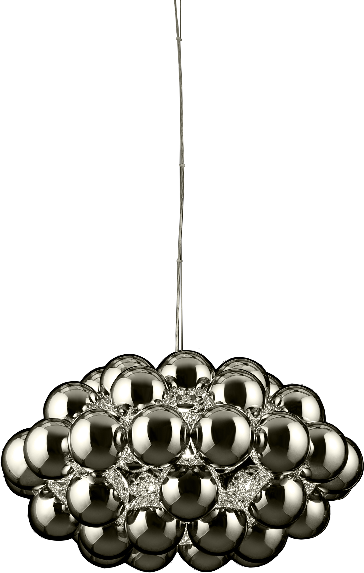 Beads Octo Chrome Cutout - Innermost Beads Octo Suspension Light Clipart (1526x2398), Png Download
