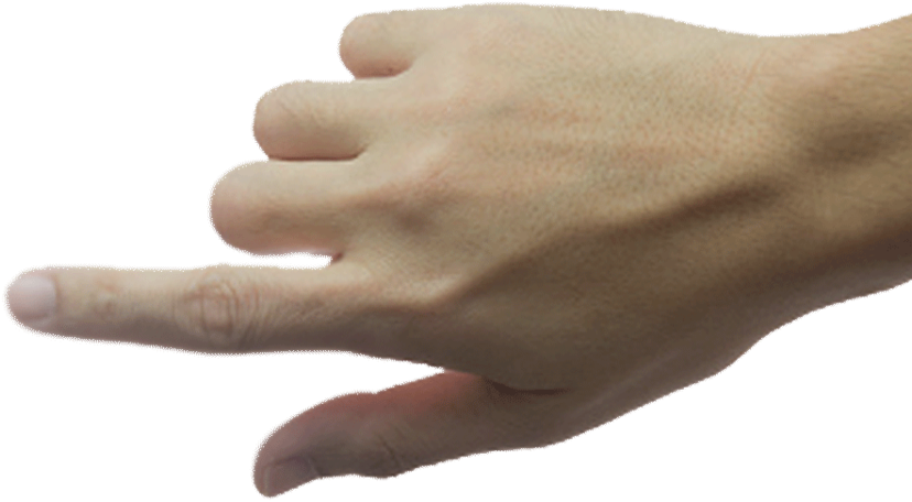 Hand Finger Color Teaser Stain - Trigger Finger Png Clipart (900x522), Png Download