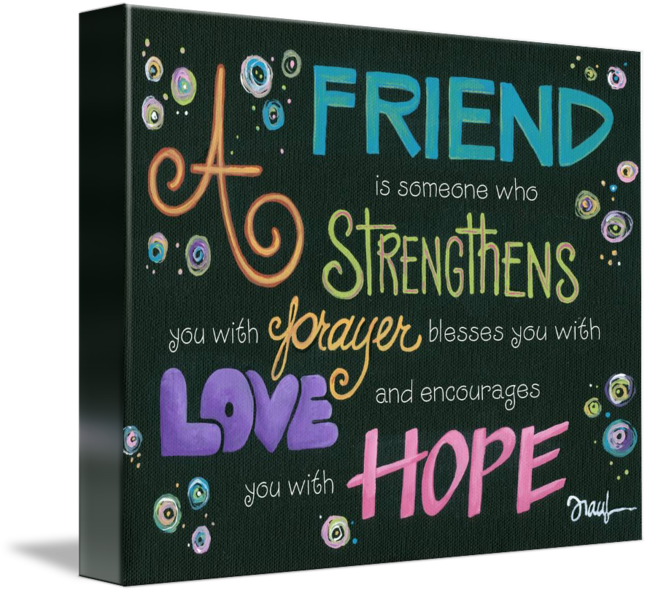 A Friend By Tracy Glover - Graphic Design Clipart (650x593), Png Download