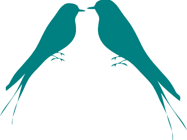 2 Love Birds Clipart - Png Download (640x480), Png Download