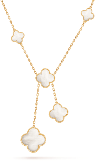 Magic Alhambra Necklace, 6 Motifs - Van Cleef & Arpels Magic Alhambra Necklace Clipart (620x620), Png Download
