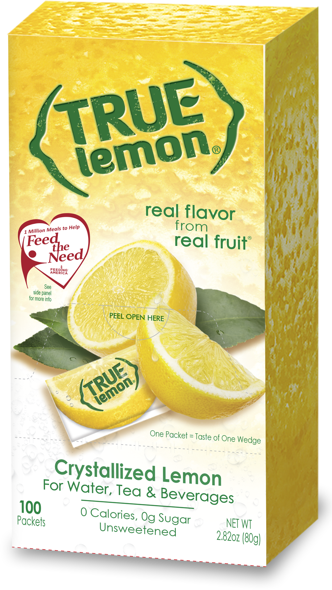 True Lemon Drink Mix, - True Lemon 100 Count Clipart (1109x2000), Png Download