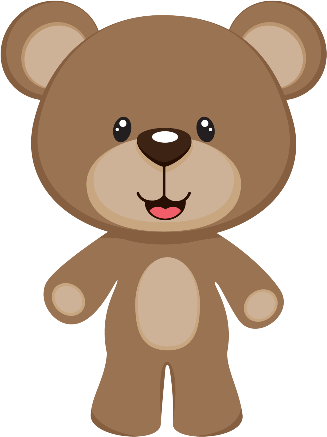 Stuffed Clipart Baby Shower - Urso Desenho - Png Download (1080x1442), Png Download