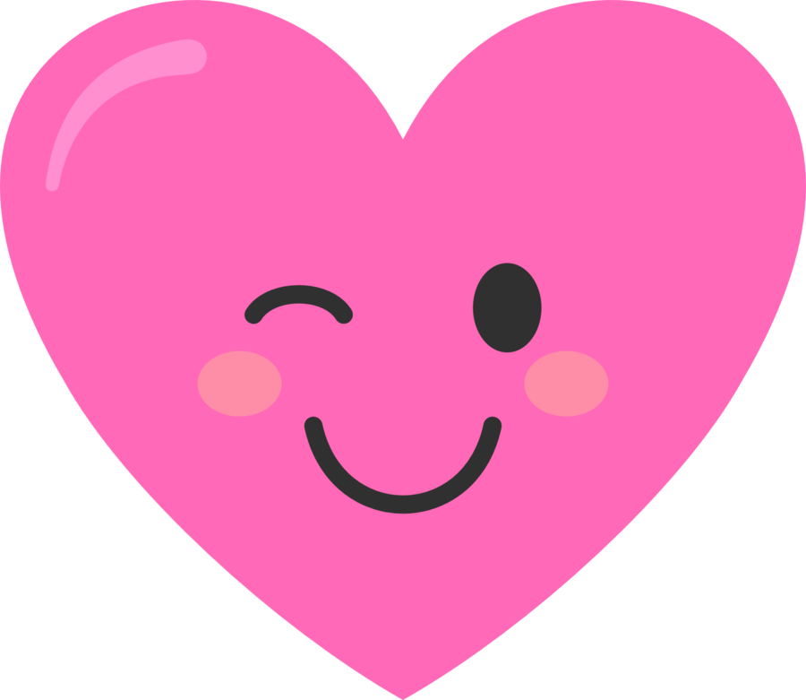 Winky Pink Heart - Escudo De Super Mama Clipart (900x781), Png Download