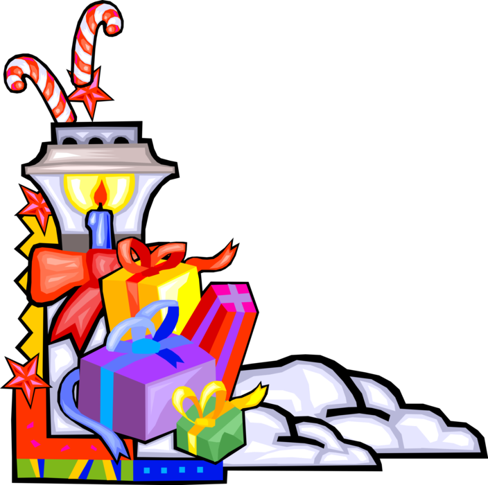 Vector Illustration Of Holiday Festive Season Christmas Clipart (704x700), Png Download