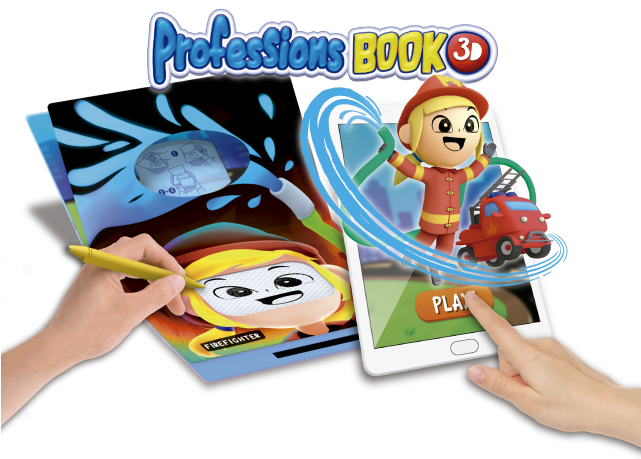 Professions Book 3d - Cartoon Clipart (640x480), Png Download