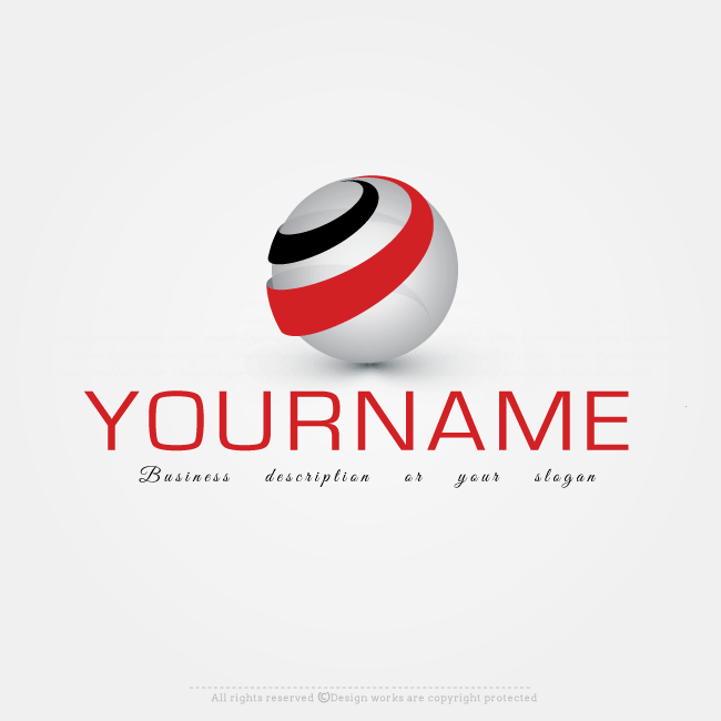 Create A 3d Globe Label Logo Template With Our Free - Graphic Design Clipart (650x650), Png Download