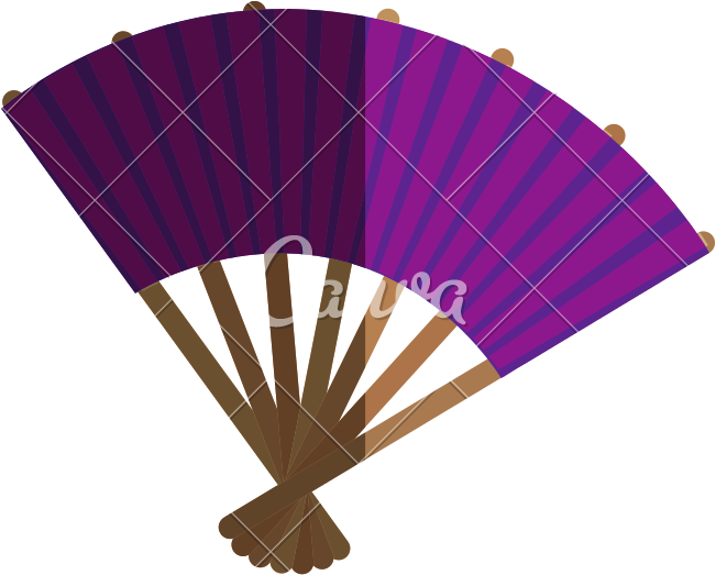 Purple Japanese Fan Png Transparent - Hot Air Balloon Clipart (800x800), Png Download