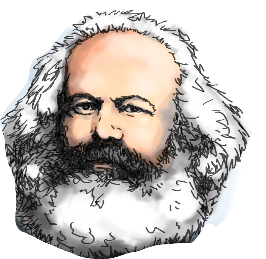 Marx - Karl Marx Clipart (972x925), Png Download