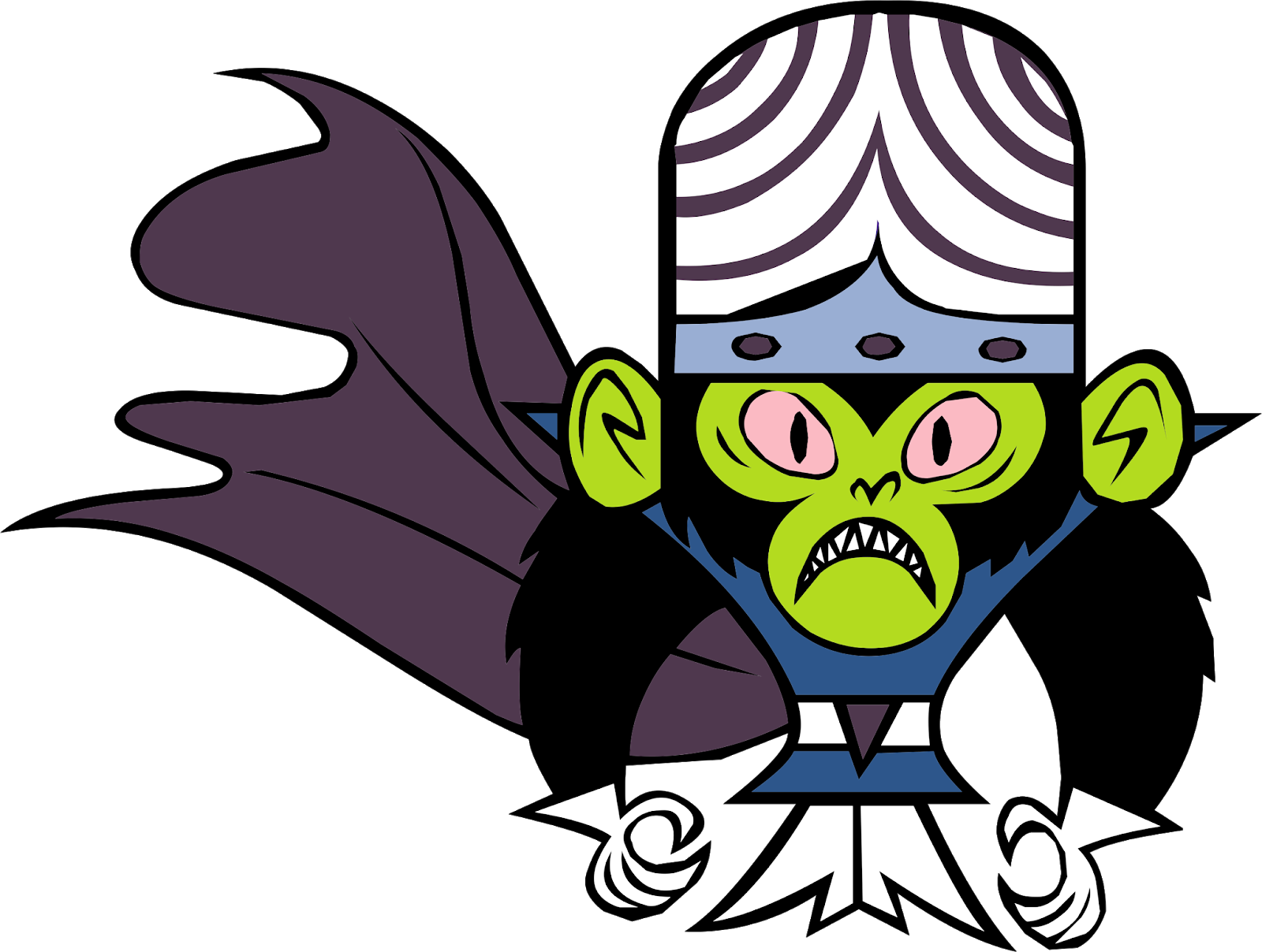 Powerpuff Girls Blossom Cartoon - Mojo Jojo Clipart (1600x1208), Png Download
