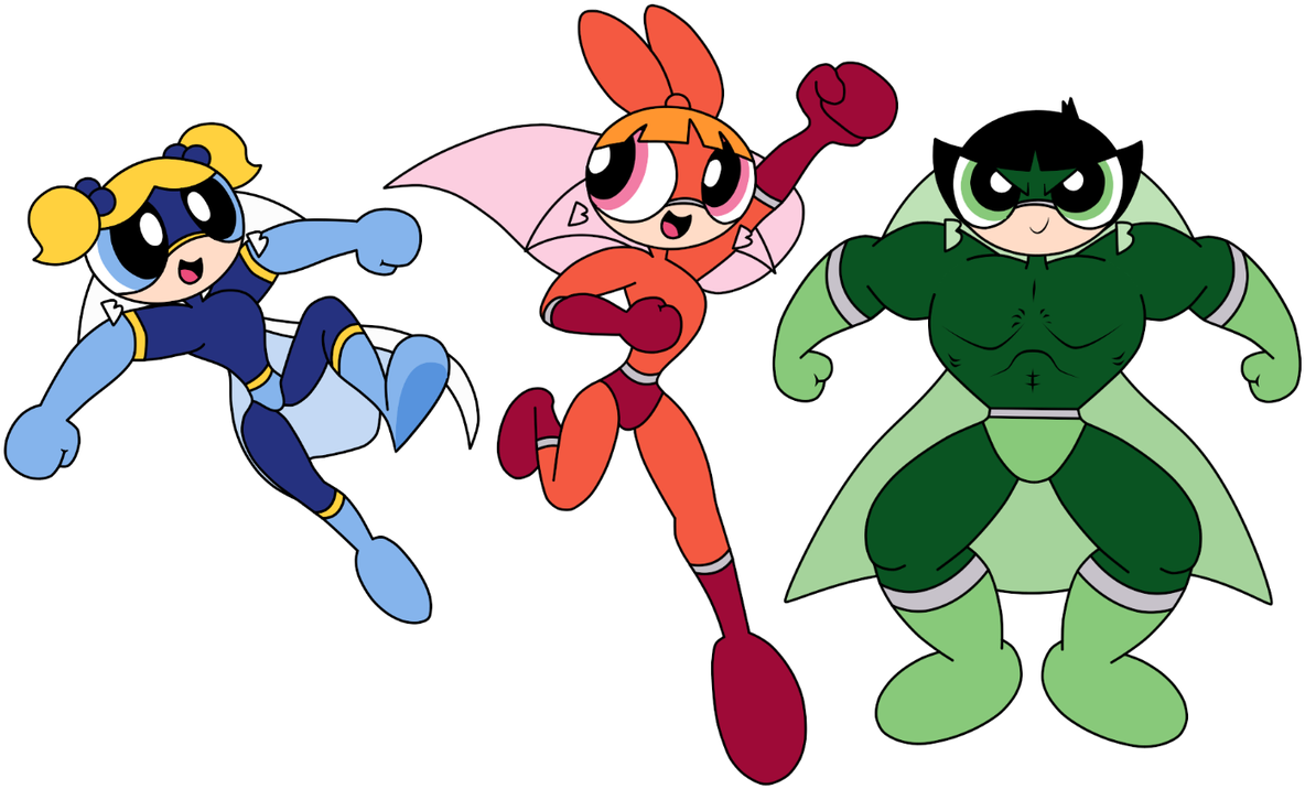 12 Apr - Powerpuff Girls 1998 Vs 2016 Clipart (1200x743), Png Download