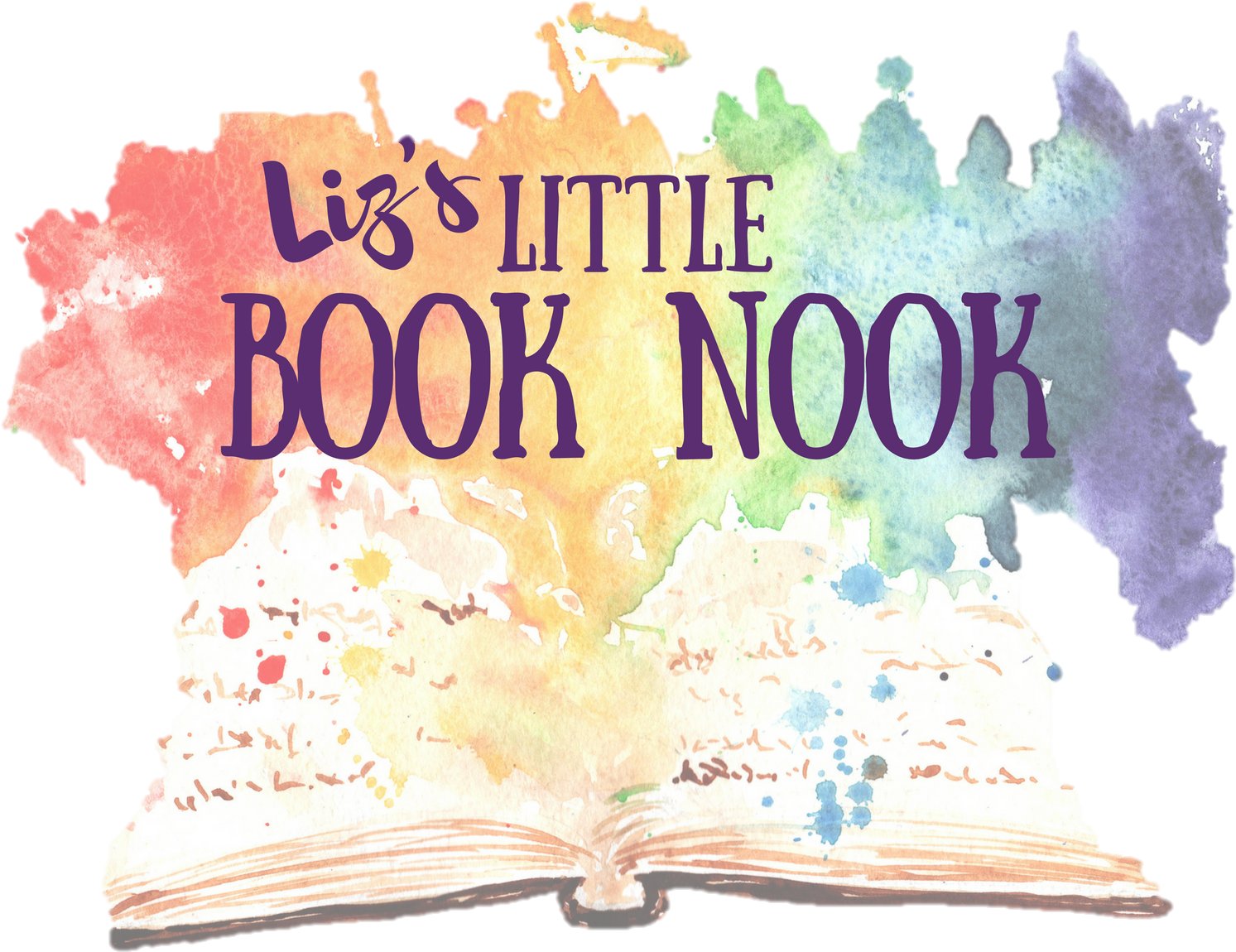 Liz's Little Book Nook - Buch Watercolor Clipart (1600x1600), Png Download
