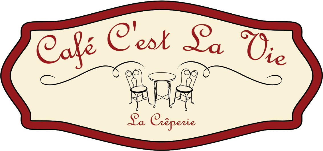 Café C'est La Vie Clipart (1143x538), Png Download