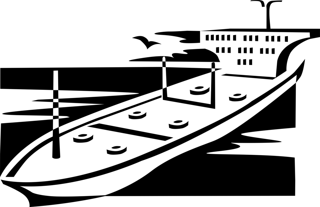 Clipart Library Oil Vector Tanker - Illustration - Png Download (1082x700), Png Download