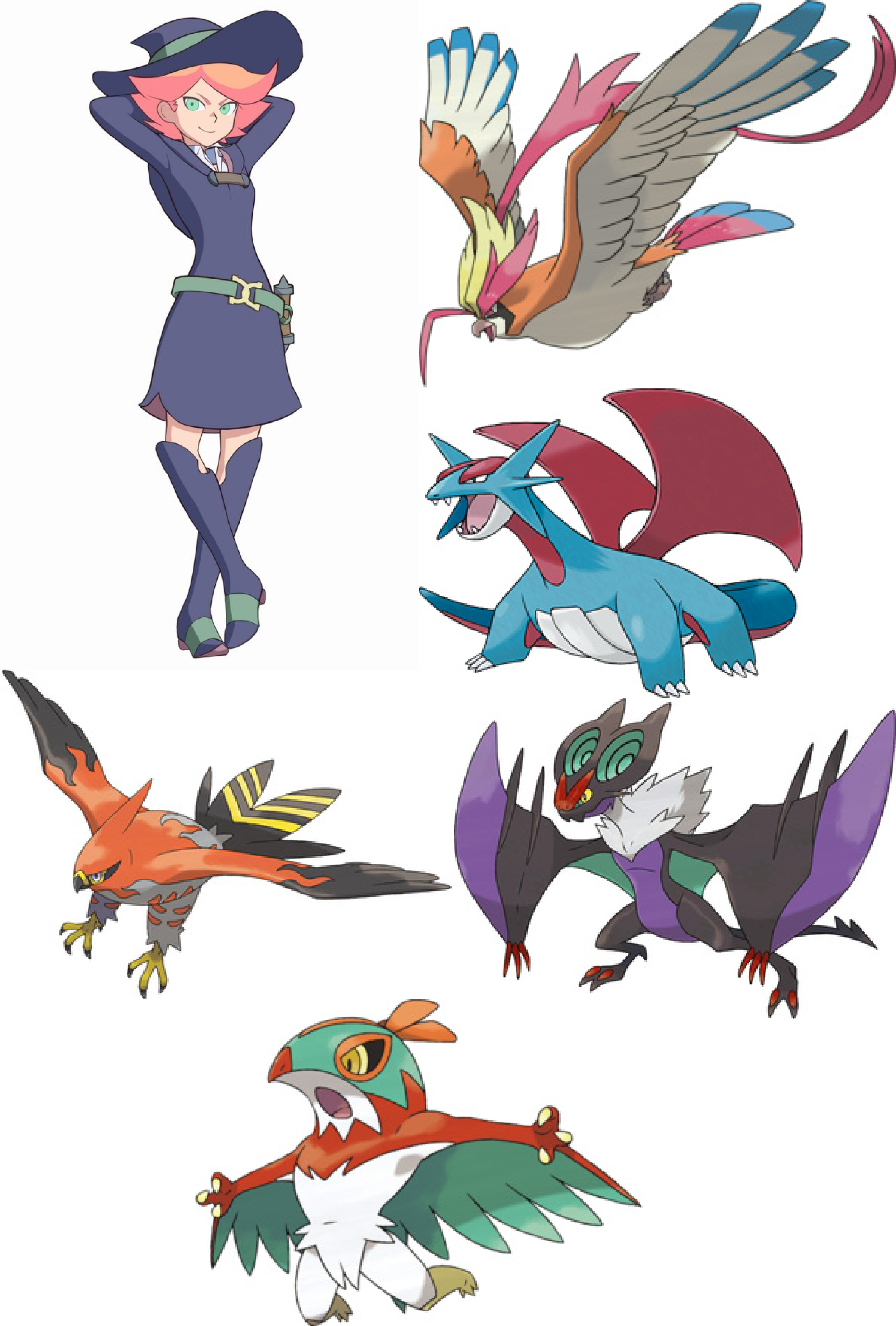 Little Witch Academia Pokémon - Little Witch Academia Pokemon Clipart (2500x4000), Png Download