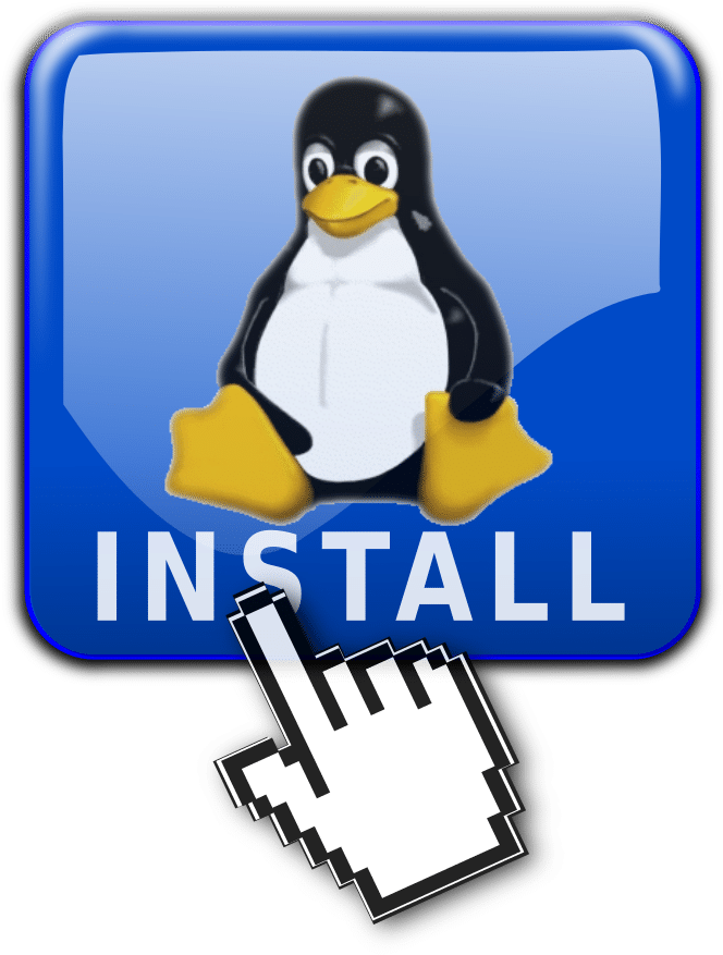 Install Cafe Logo - Linux Penguin Clipart (759x957), Png Download