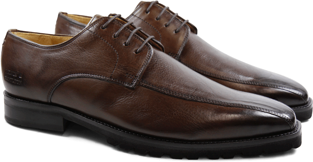 Derby Shoes Emil 2 Carmen Dark Brown Star Blocker Black - Leather Clipart (1024x1024), Png Download