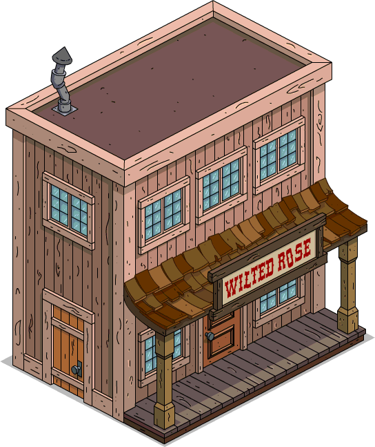 Wilted Rose - Log Cabin Clipart (544x647), Png Download