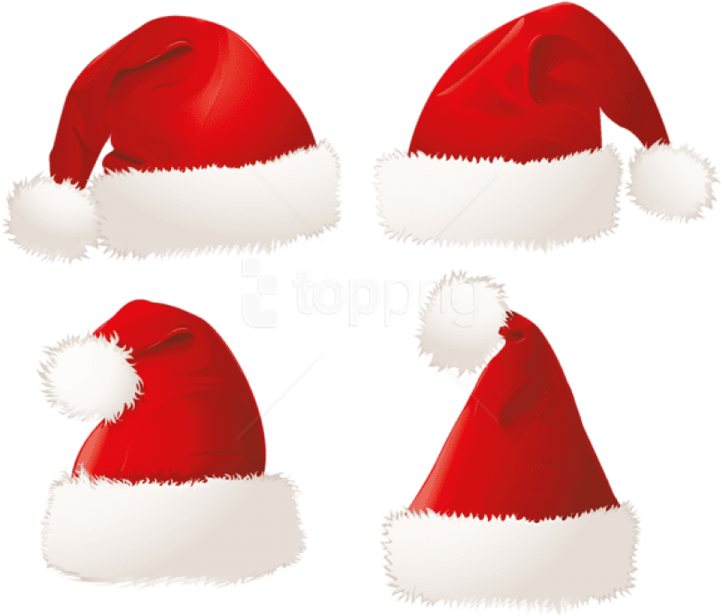 Free Png Christmas Santa Hatspicture Png - Transparent Christmas Hat Png Clipart (850x731), Png Download