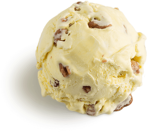 Butter Pecan - Ice Cream Scoop Pecan Clipart (600x600), Png Download