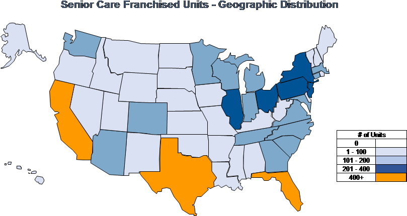 Business Is Booming For Senior Care Franchise - States Where Donald Trump Is President Map Clipart (809x430), Png Download