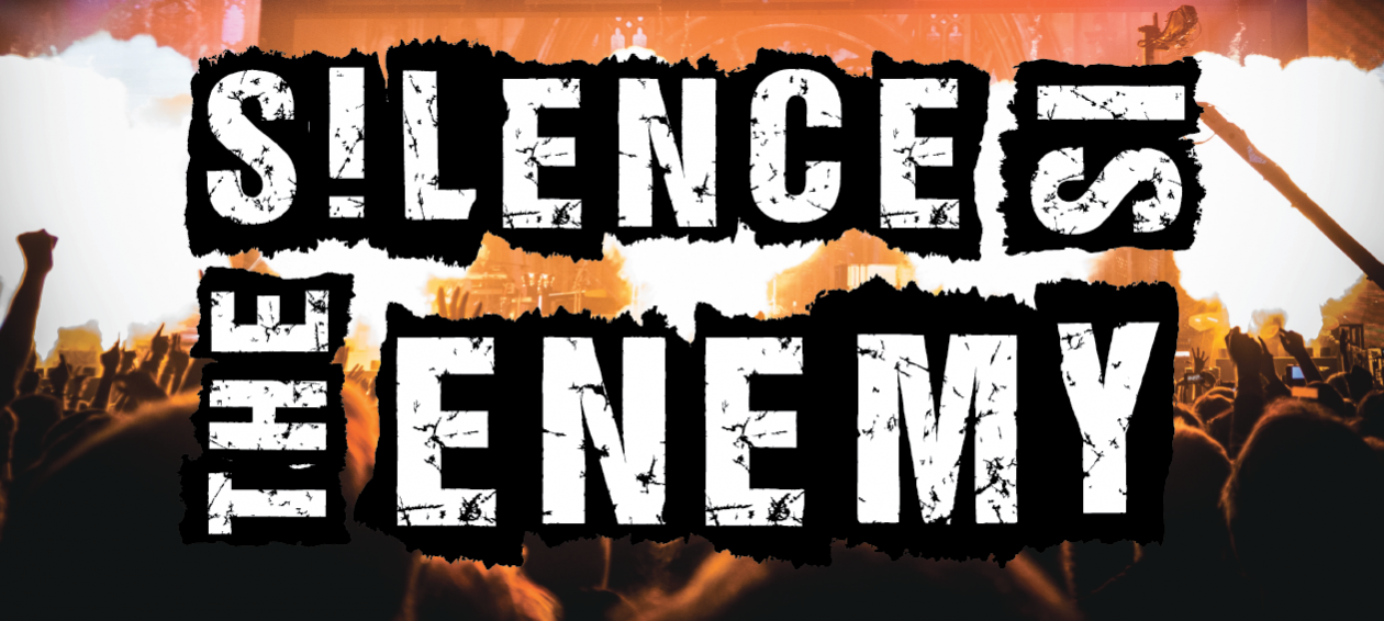 Silence Is The Enemy - Knockout Clipart (1260x566), Png Download