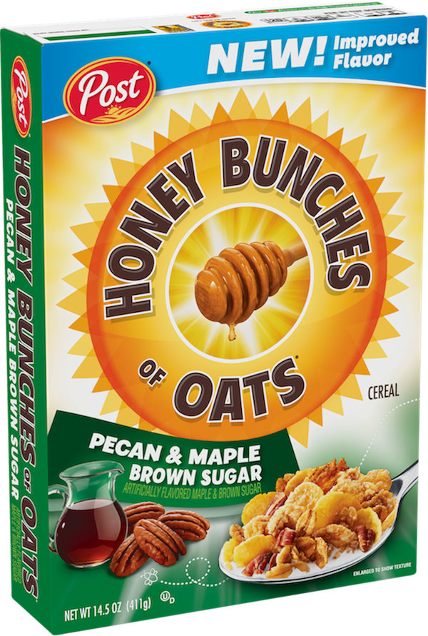 Packaging Of Honey Bunches Of Oats Maple Brown Sugar - Honey Bunches Of Oats Maple Pecan Clipart (600x891), Png Download