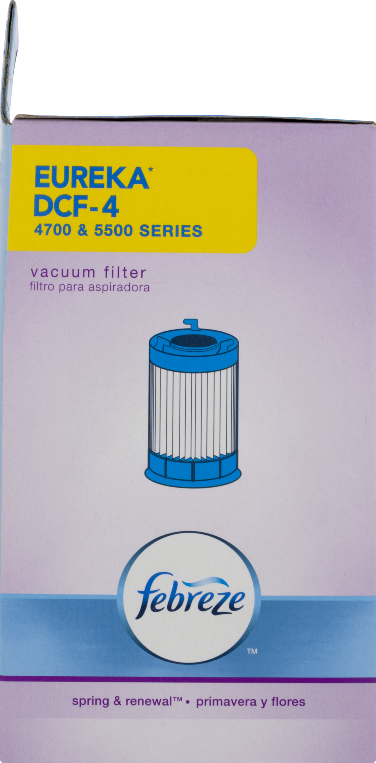 Febreze Vacuum Filter For Eureka Dcf-4 4700 & 5500 - Cylinder Clipart (1234x2500), Png Download