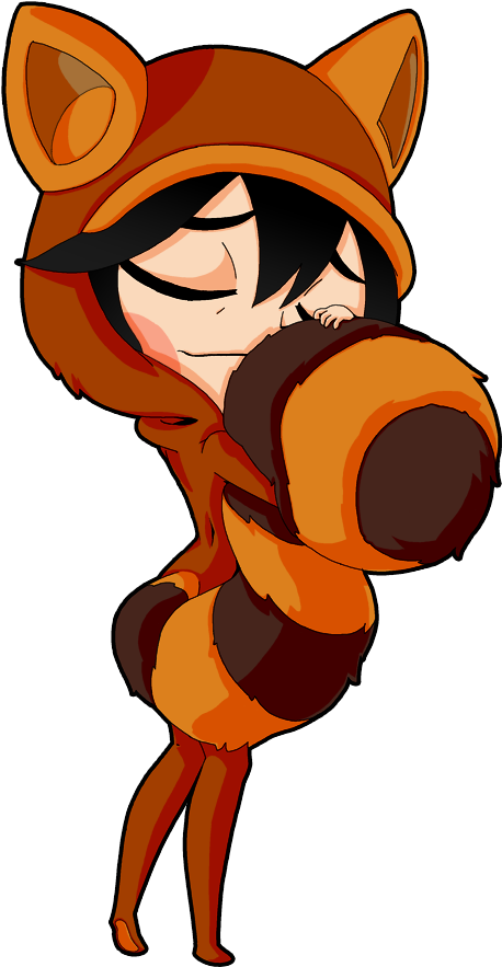 So Warm And Fuzzy - Raccoon Dog Mario Clipart (623x894), Png Download