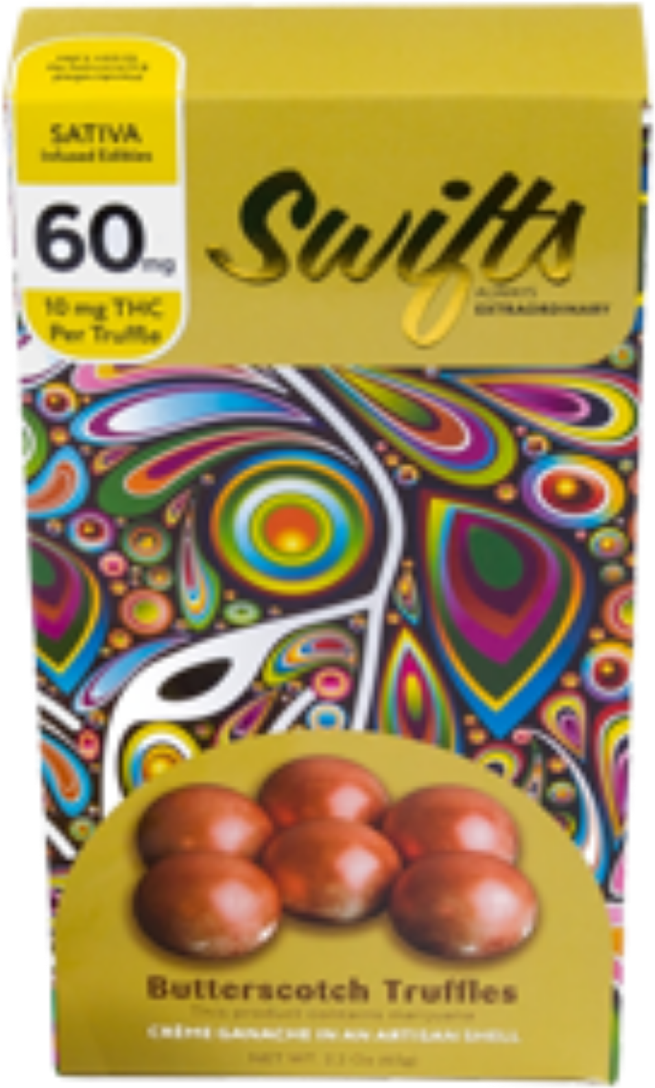 Swifts Butterscotch Rum Truffle By Swifts Edibles - Chocolate Balls Clipart (1600x1600), Png Download
