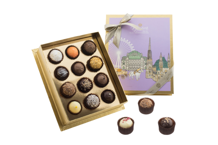 „sujet Vienna“ Truffle Box - Mozartkugel Clipart (800x533), Png Download