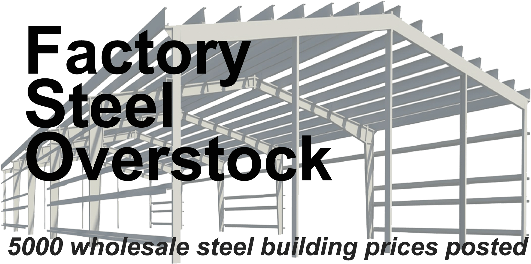 Factory Steel Overstock Logo Black Letters - Estructuras Metalicas Clipart (1800x1500), Png Download