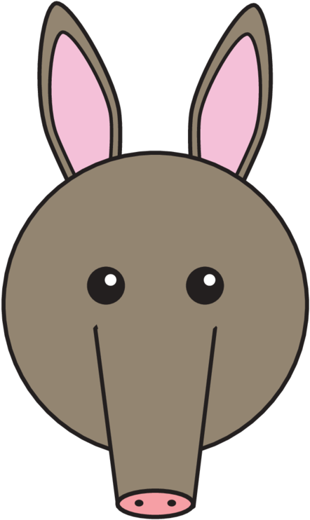 Aardvark - Cartoon Clipart (800x800), Png Download