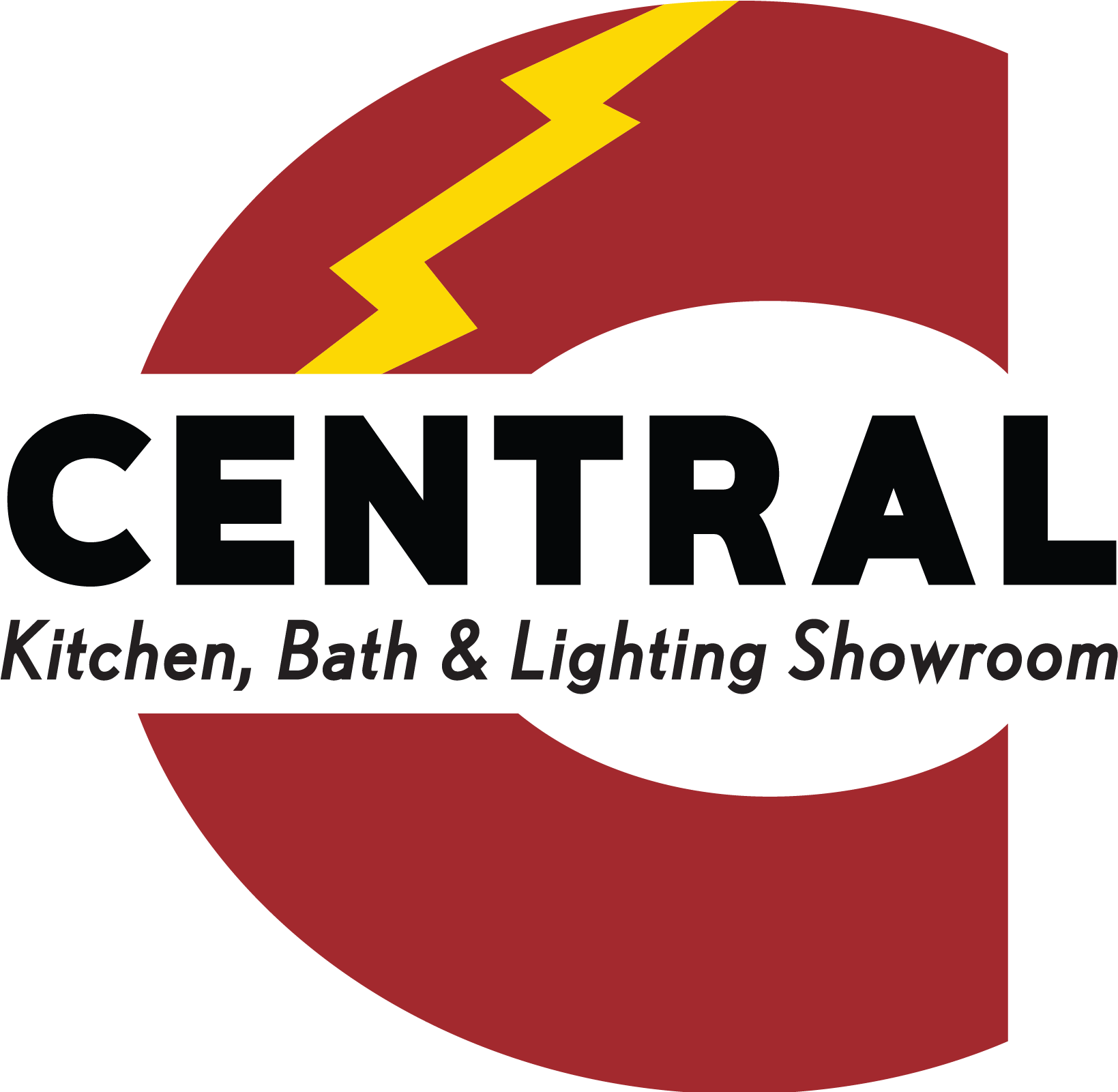 Logo For Central Kitchen, Bath & Lighting Showroom - Graphic Design Clipart (2171x1600), Png Download