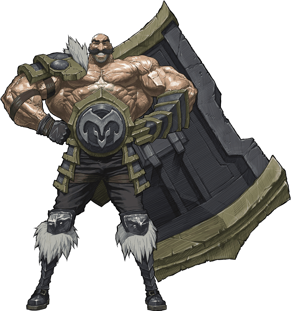 That Said, Feedback On The Test Was Quite Positive - Braum League Of Legends Clipart (1100x1177), Png Download
