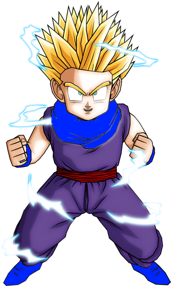 Gohan Ssj2 Png - Kid Gohan Ssj2 Clipart (774x1032), Png Download